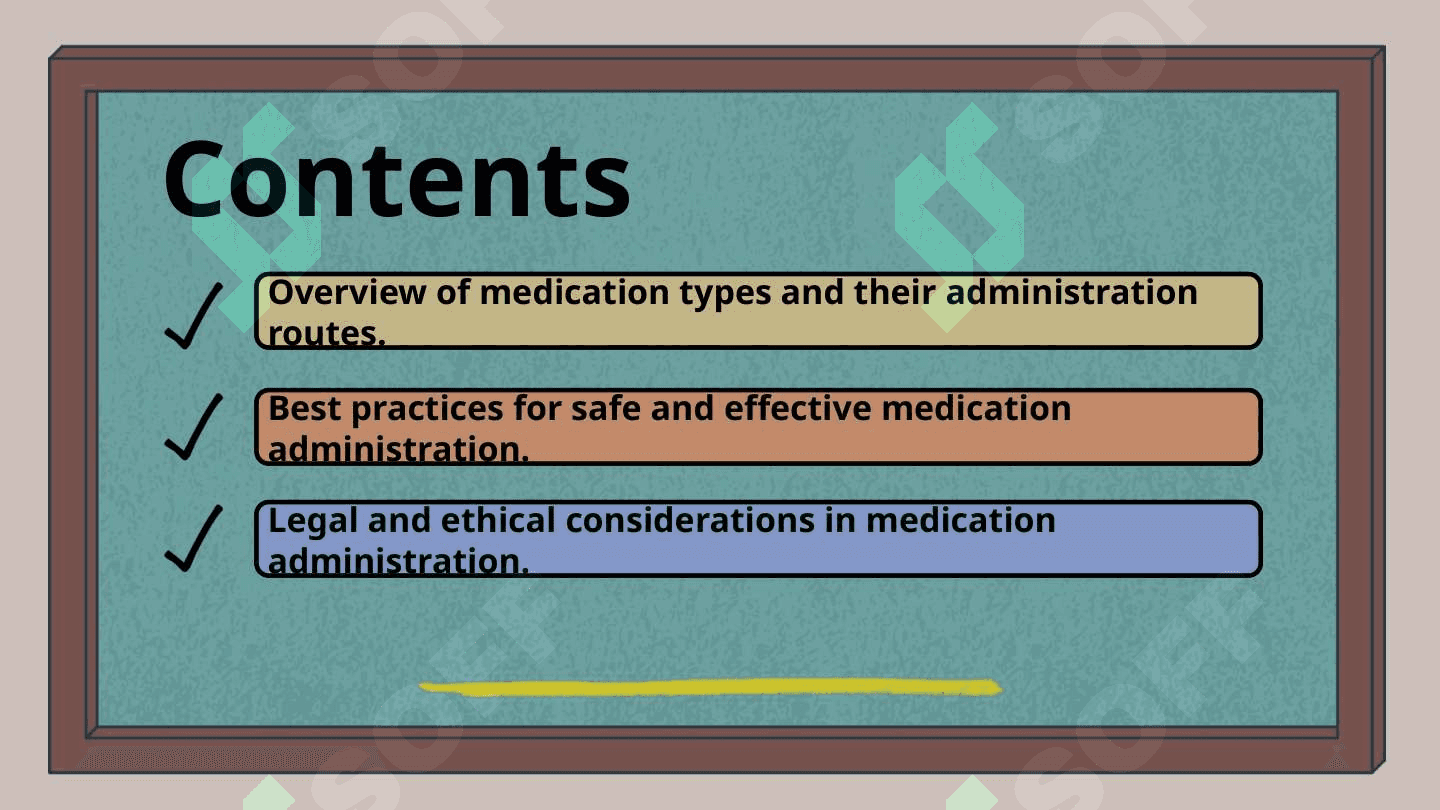 Administering medication. 2