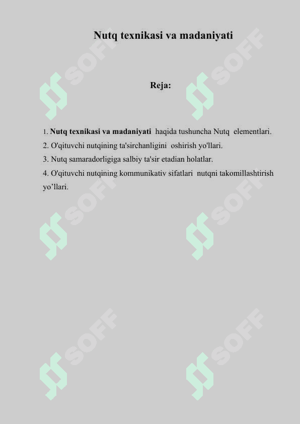 Nutq texnikasi va madaniyati 2