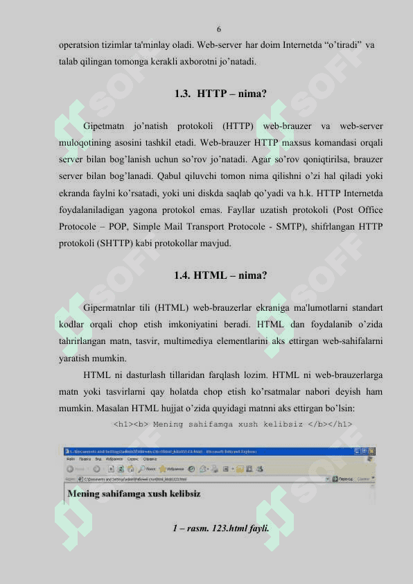 Web sahifa yaratish 6