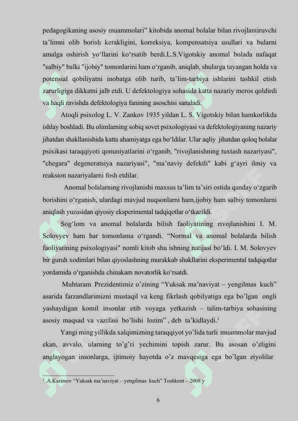 Boshlang’ich sinf o’quvchilarining korrektsion mashg’ulotlarini o’tkazishda innavatsion texnologiyalardan foydalanish yo’llari 6