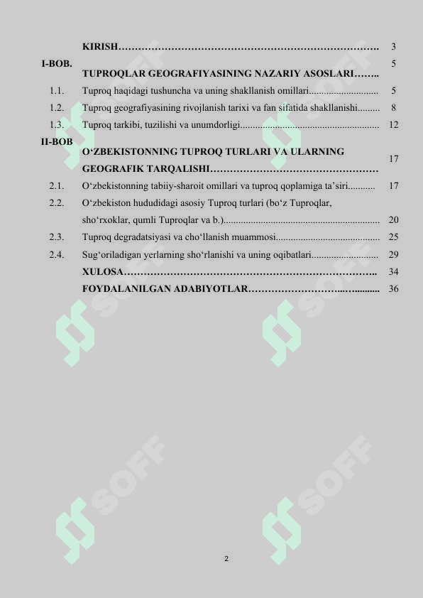 « O'zbekistonning tuproqlar geografiyasi 2