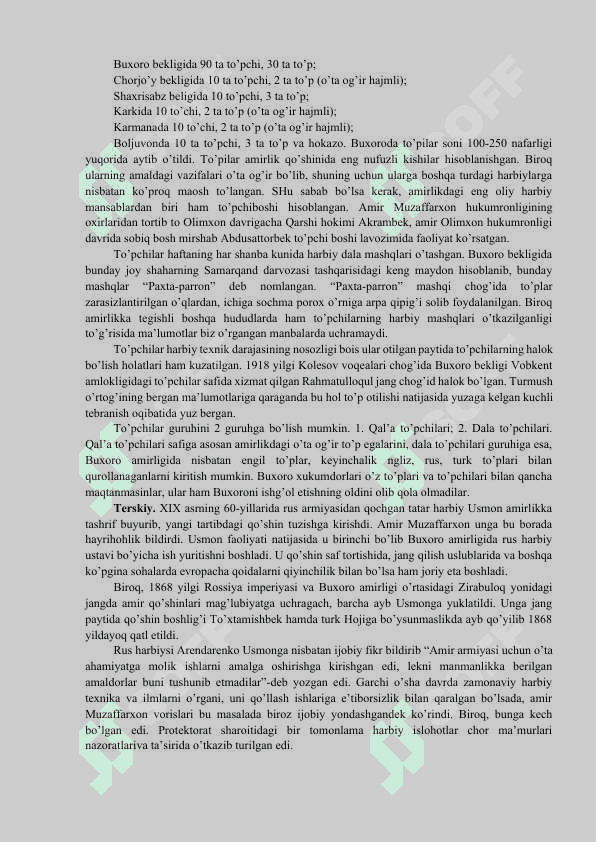 OʻRTA OSIYO XONLIKLARIDA HARBIY ISHLAR 7