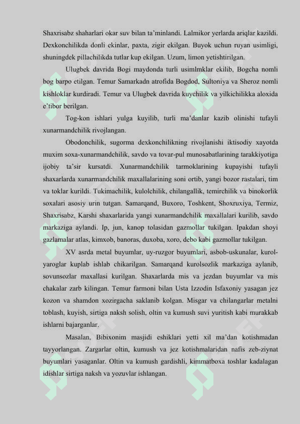 BUYUK SOHIBQIRON AMIR TEMUR – BUYUK DAVLAT ARBOBI 7