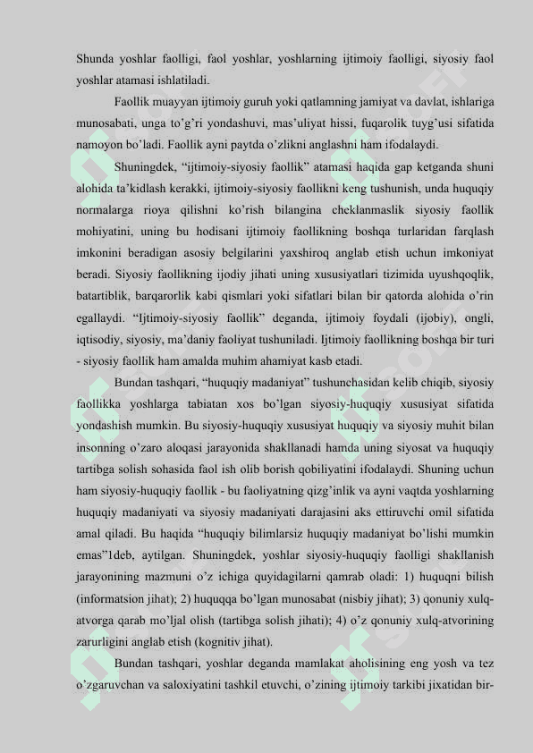 O‘ZBEKISTONDA YOSHLARGA OID DAVLAT SIYOSATINING AMALGA OSHIRILISHI 7