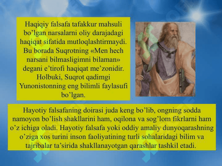 Falsafa va uning jamiyat hayotidagi roli 8