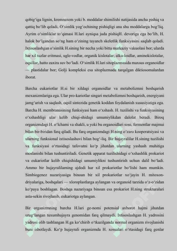 Hayotning molekulyar asoslari 5
