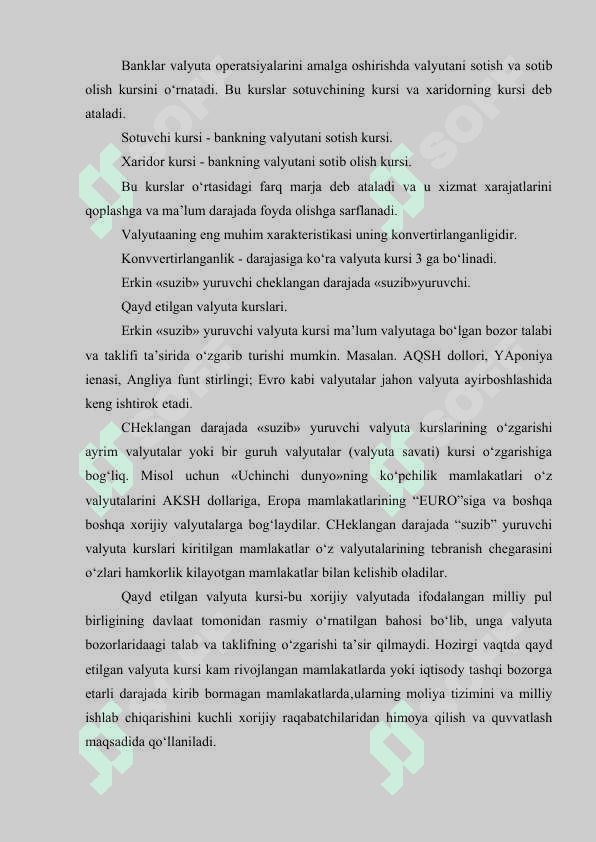 TIJORAT BANKLARINING VALYUTA OPERATSIYALARI 7