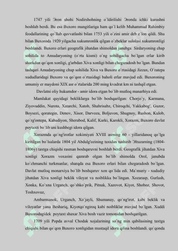 XONLIKLAR DAVRI TARIXIY GEOGRAFIYASI 2