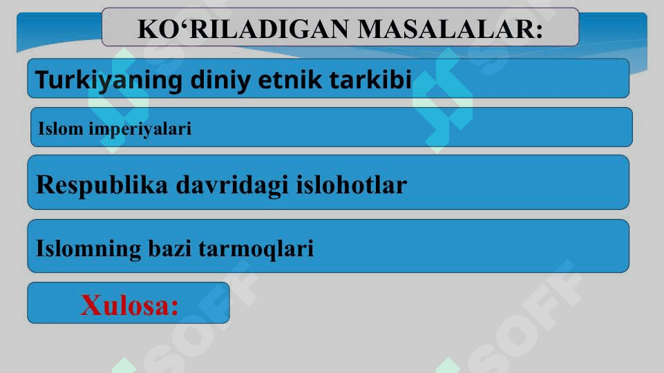 TURKIYADA ISLOM DINI SLAYD 2