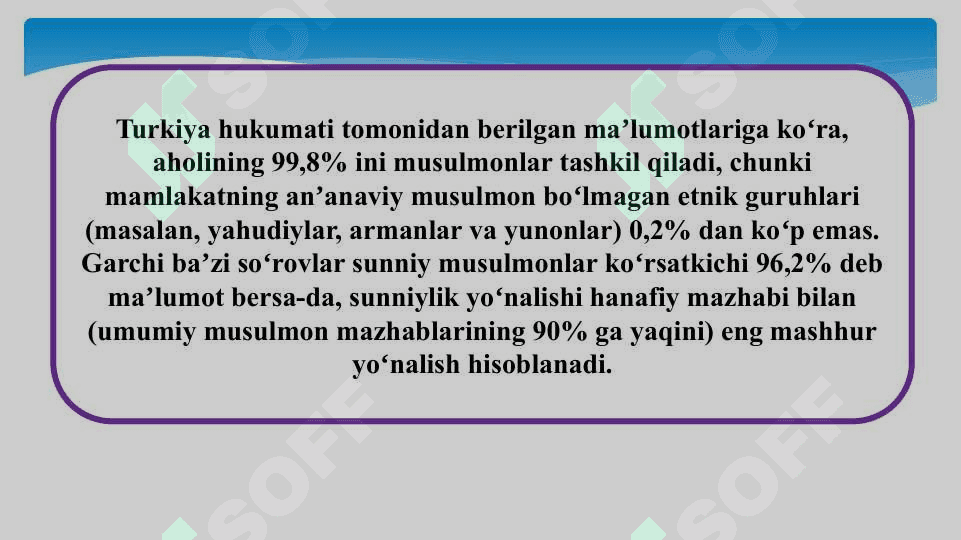 TURKIYADA ISLOM DINI SLAYD 5