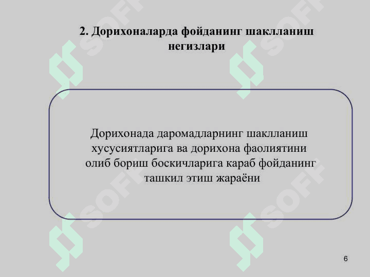 Дорихона ташкилотларининг  фойдасини режалаштириш 6