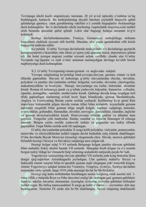 MARKAZIY VA JANUBIY EVROPA XALQLARI 3