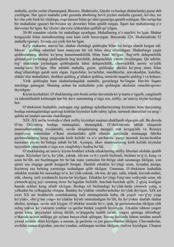 Old va Markaziy Osiyo xalqlari 8