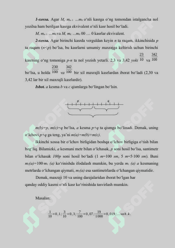 O'nli kasrlar va ular ustida arifmetik amallar bajarish algoritmi 3