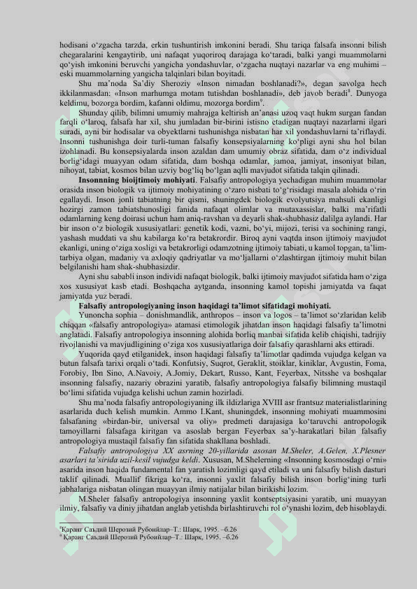 Inson falsafasi Falsafiy antropologiya Qadriyatlar falsafasi aksiologiya 6