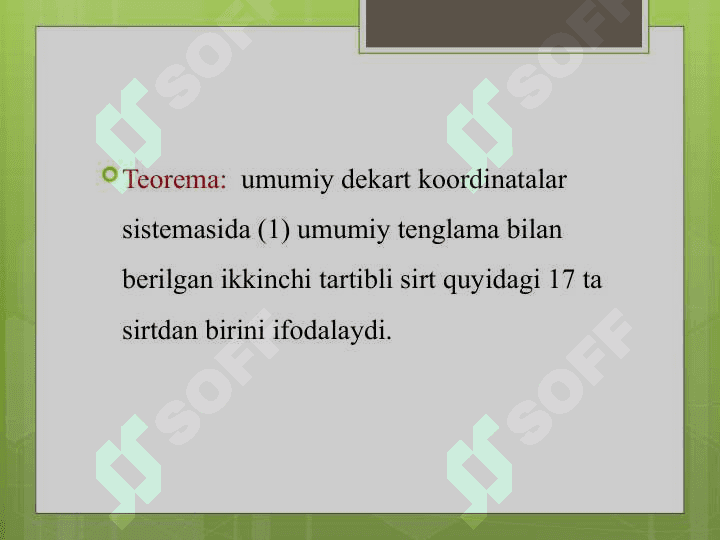 CHIZIQLI ALGEBRA VA ANALITIK GEOMETRIYA 6