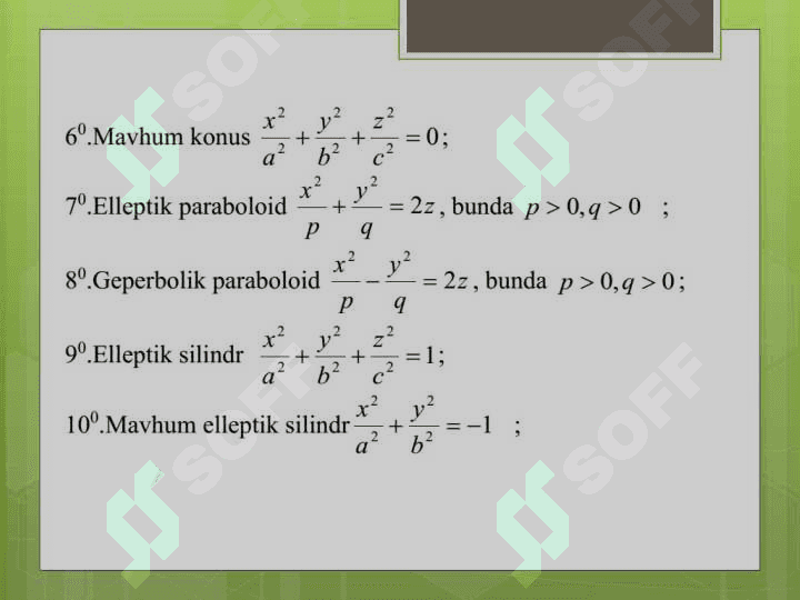 CHIZIQLI ALGEBRA VA ANALITIK GEOMETRIYA 8