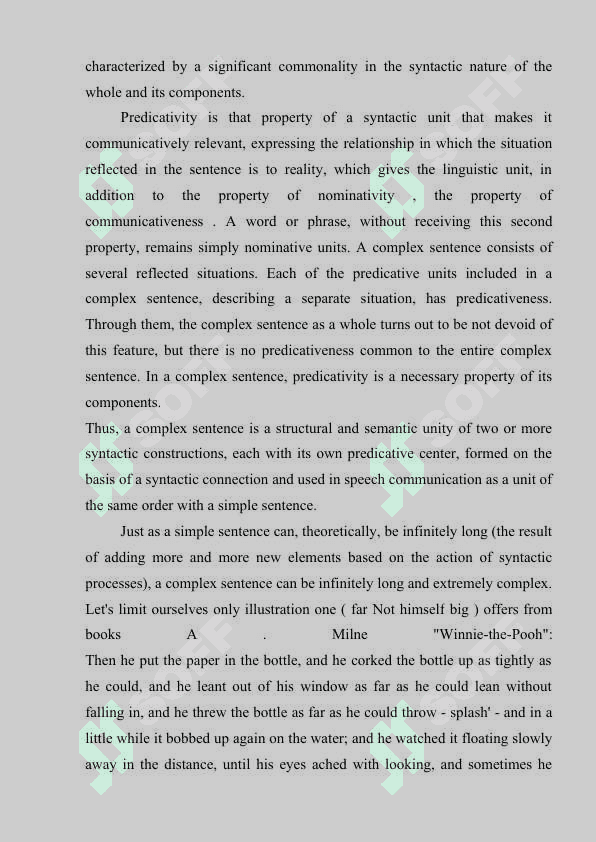 The complex sentence. 7