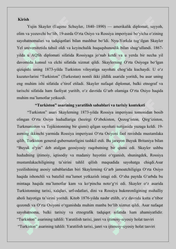“Yujin Skayler va uning “Turkiston” asari 25 2