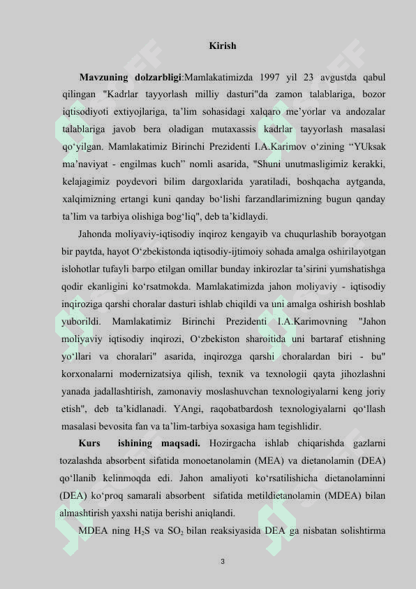 tabiiy gaz tarkibidagi kislotali komponentlar va ularning xossalari 3