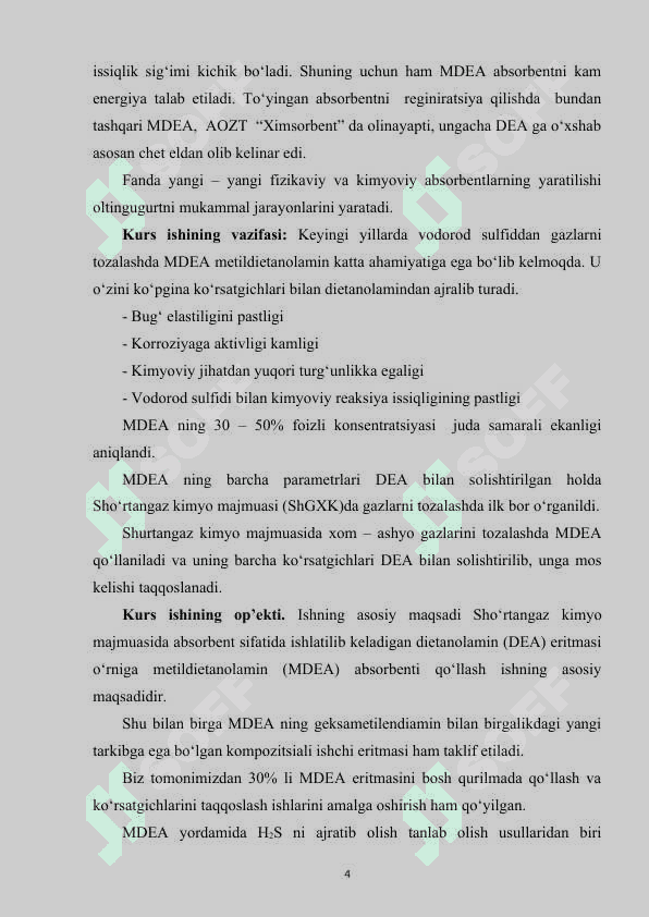 tabiiy gaz tarkibidagi kislotali komponentlar va ularning xossalari 4