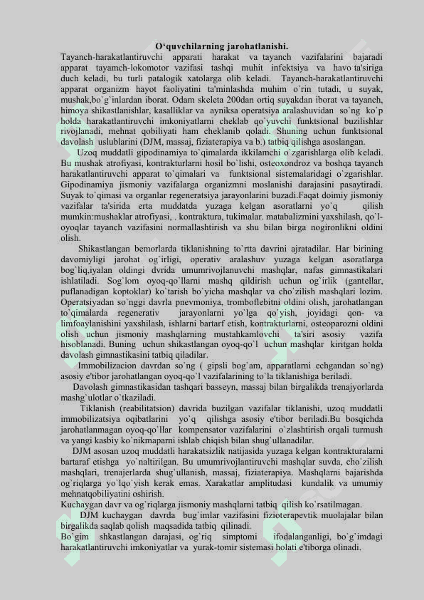 O‘quvchilarning jarohatlanishi 2