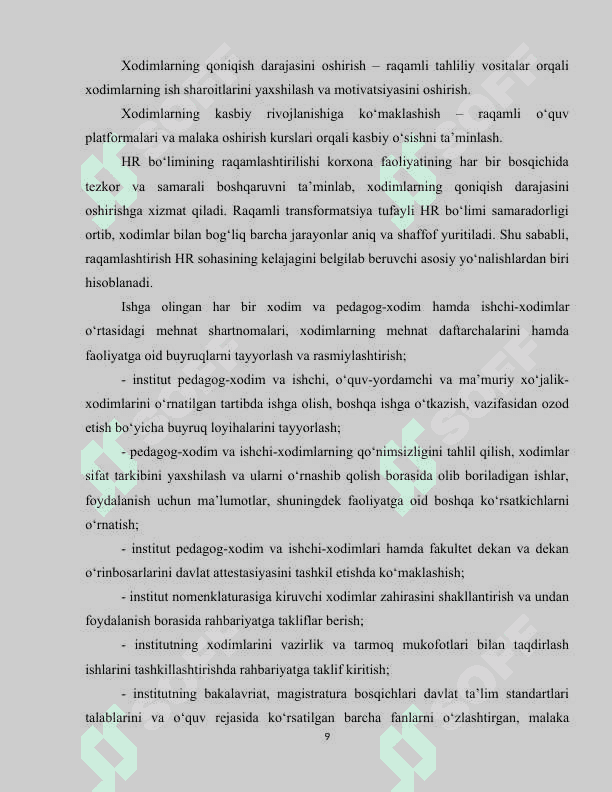 Xodimlar bo‘limi faoliyatini raqamlashtirish 7