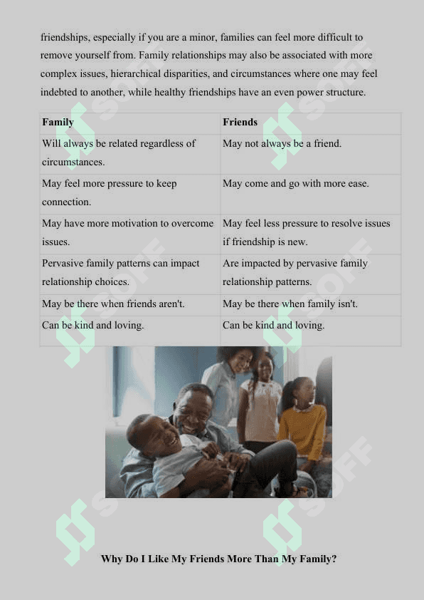 FRIENDSHIP AND FAMILY RELATIONSHIP 3