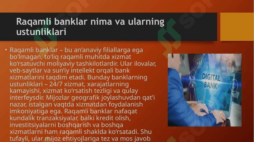 “Raqamli banklarda mijozlarga yo'naltirilgan va foydalanuvchi tajribasi strategiyasi 4