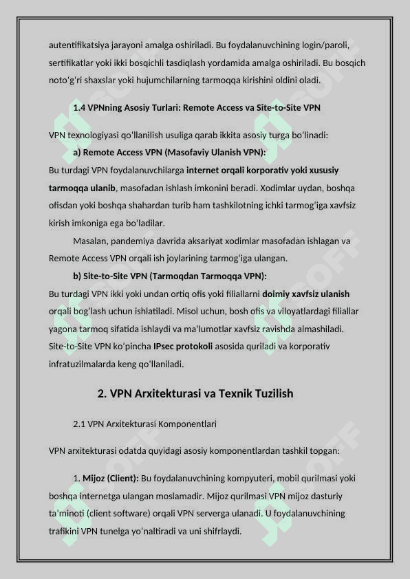 VPN arxitektursasi 5