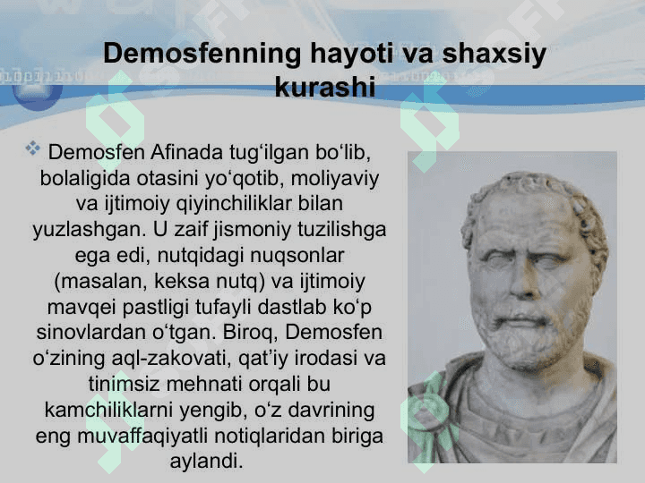 Demosfen notiq va notiqlik 3