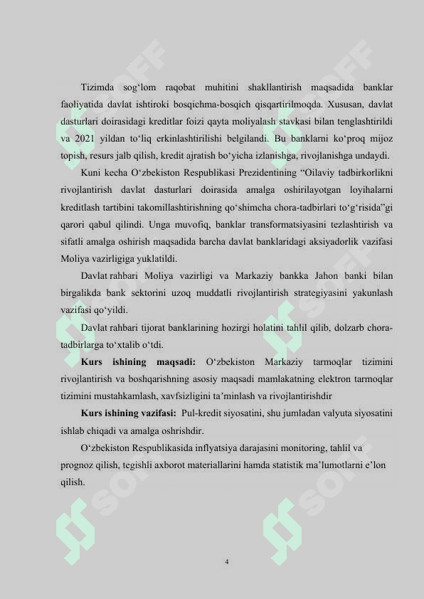 O‘zbekiston Markaziy baki funksiyalari va vazifalari o’rganish 5