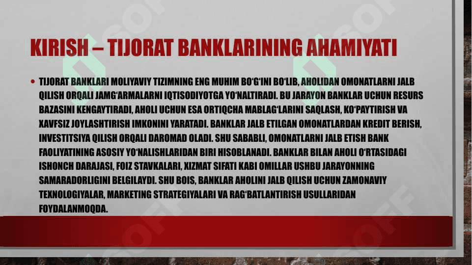 Tijorat banklarida aholi omonatlarini jalb etish 3