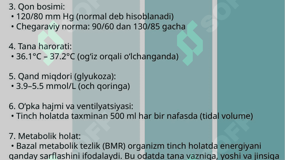 Funksional tinch holat. Stomatologiyada organning funksional elementi. Chaynov mushaklari kuchi va ishi. Fiziologik elektron hodisasi. Silliq mushak fiziologiyasi 4