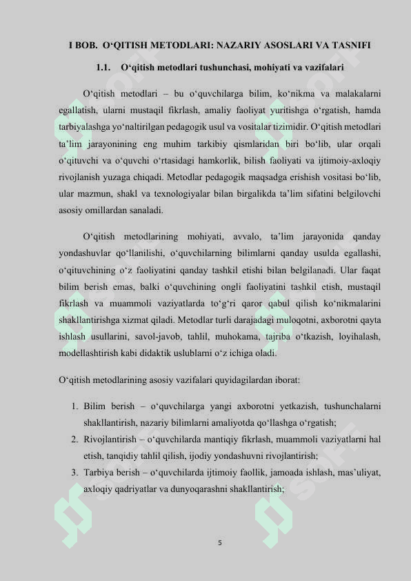 O‘QITISHNING ZAMONAVIY METODLARI 5