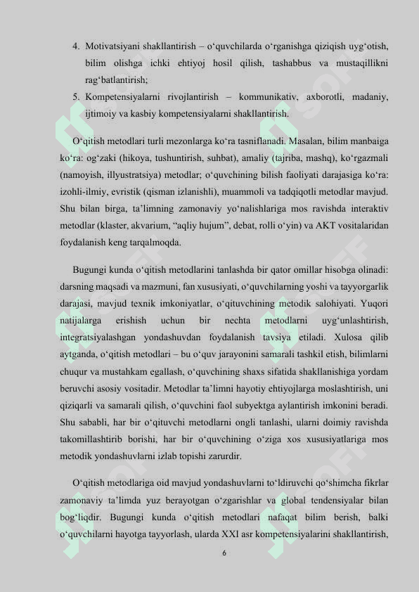 O‘QITISHNING ZAMONAVIY METODLARI 6
