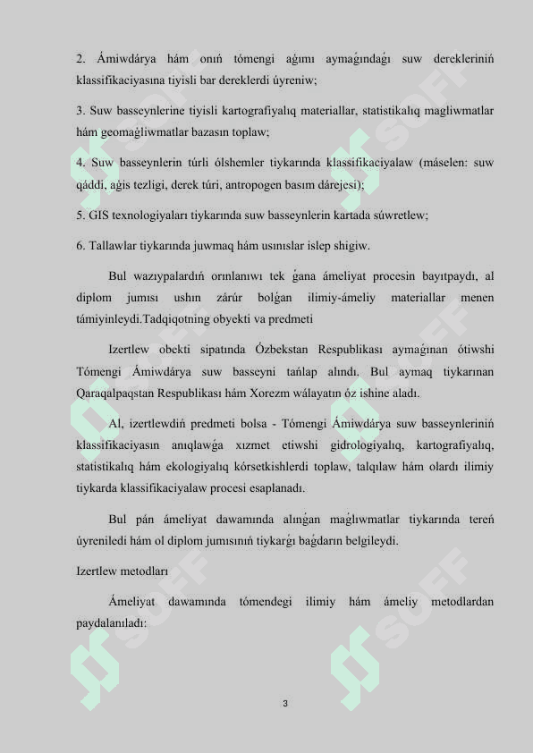 Bitiruv amaliyot oldi Hisoboti 3