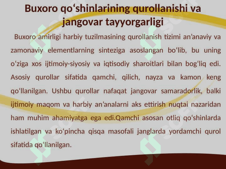 Buxoro xonligida harbiy ishlar 25 8