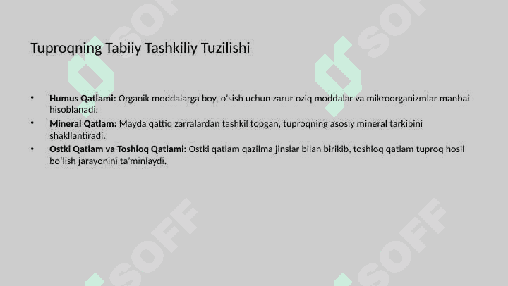 Tuproq va uning tabiiy xususiyatlari 2 4