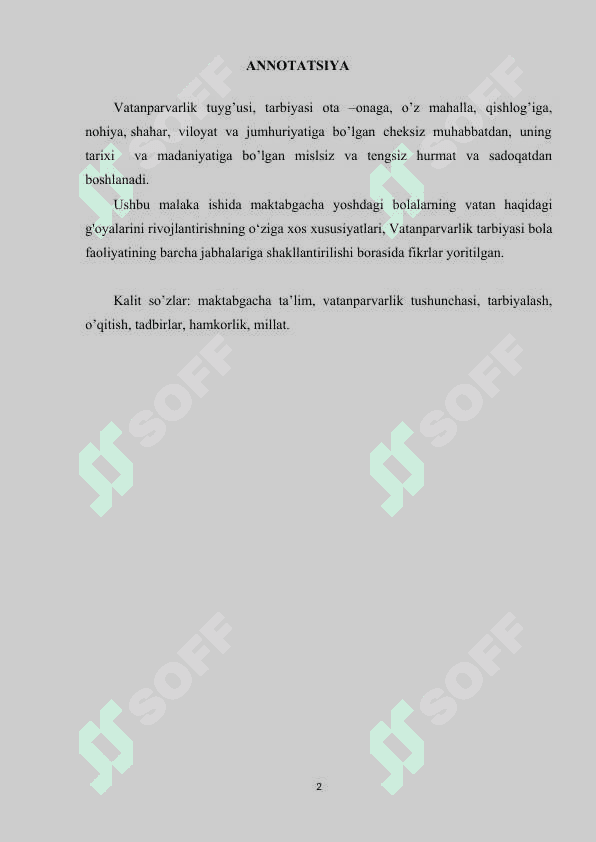 Mening jonajon O’zbekistonim 2