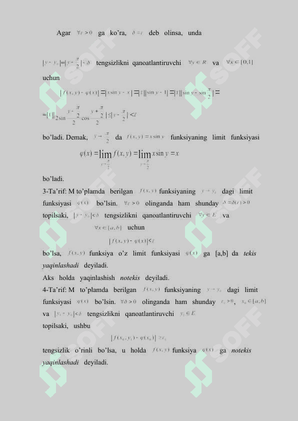 Parametrga   bog’liq    integrallar 6