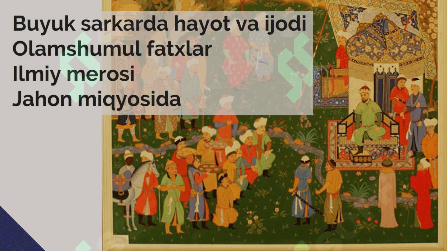 SOHIBQIRON AMIR Temur 2