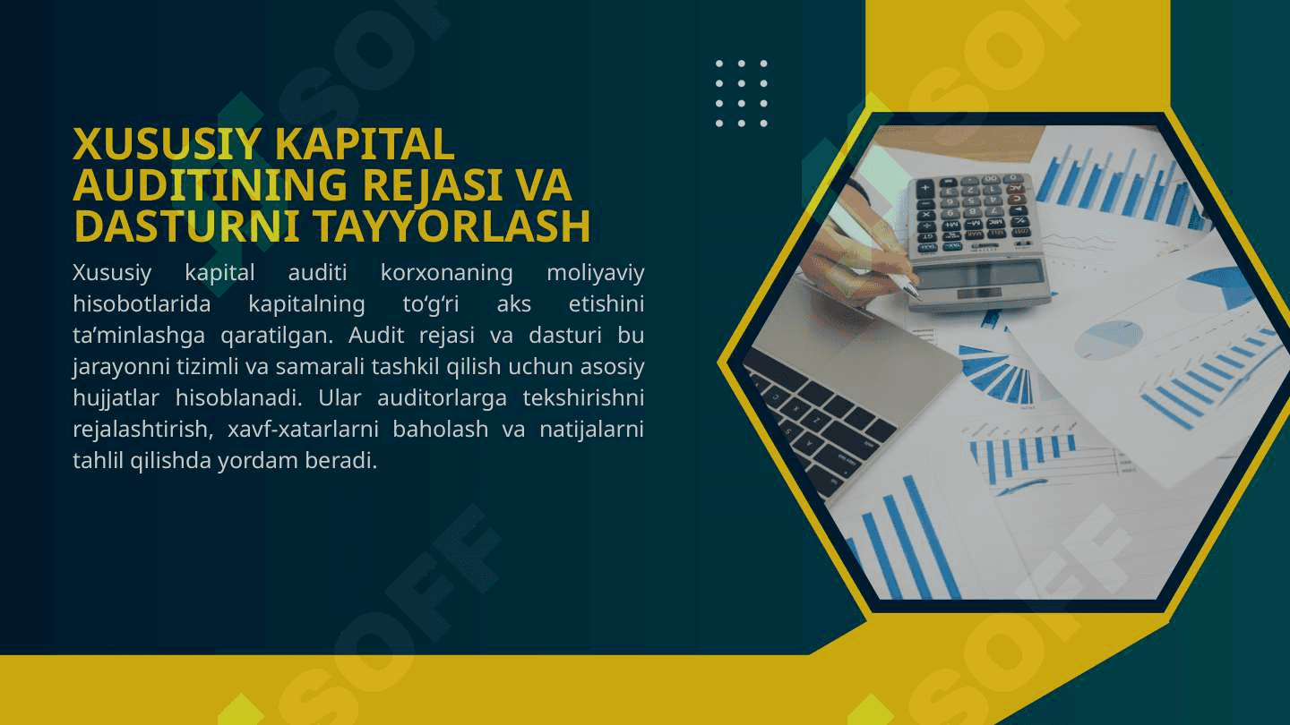 Xususiy kapital auditining maqsadi, vazifalari va ma’lumot manbalari 4