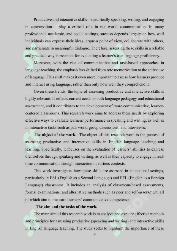 ASSESSING PRODUCTIVE AND INTERACTIVE SKILLS 4