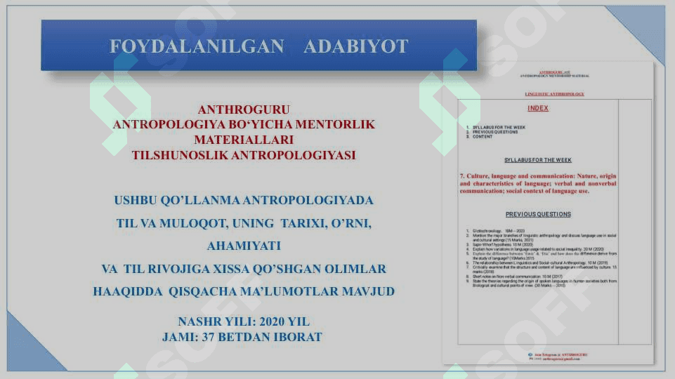 ANTROPOLOGIK TADQIQOTLARDA TIL VA MULOQOT 3