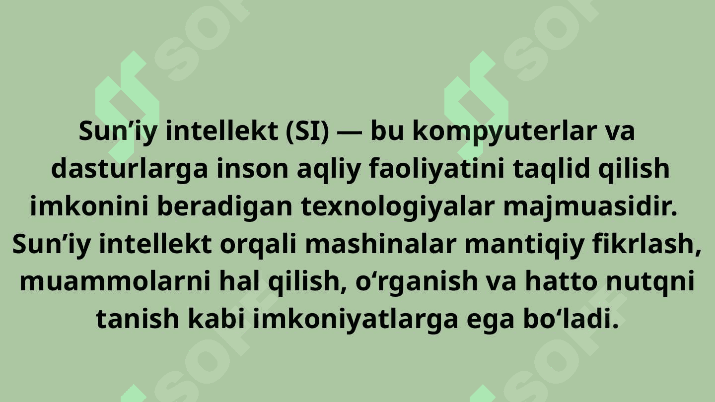 Sun’iy intellekt va uning  barcha sohalarga ta'siri 3