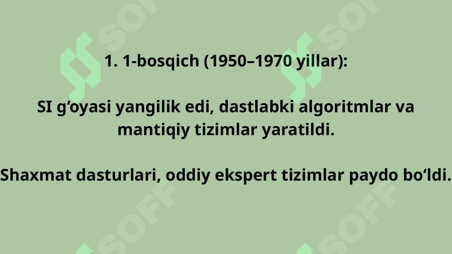 Sun’iy intellekt va uning  barcha sohalarga ta'siri 5