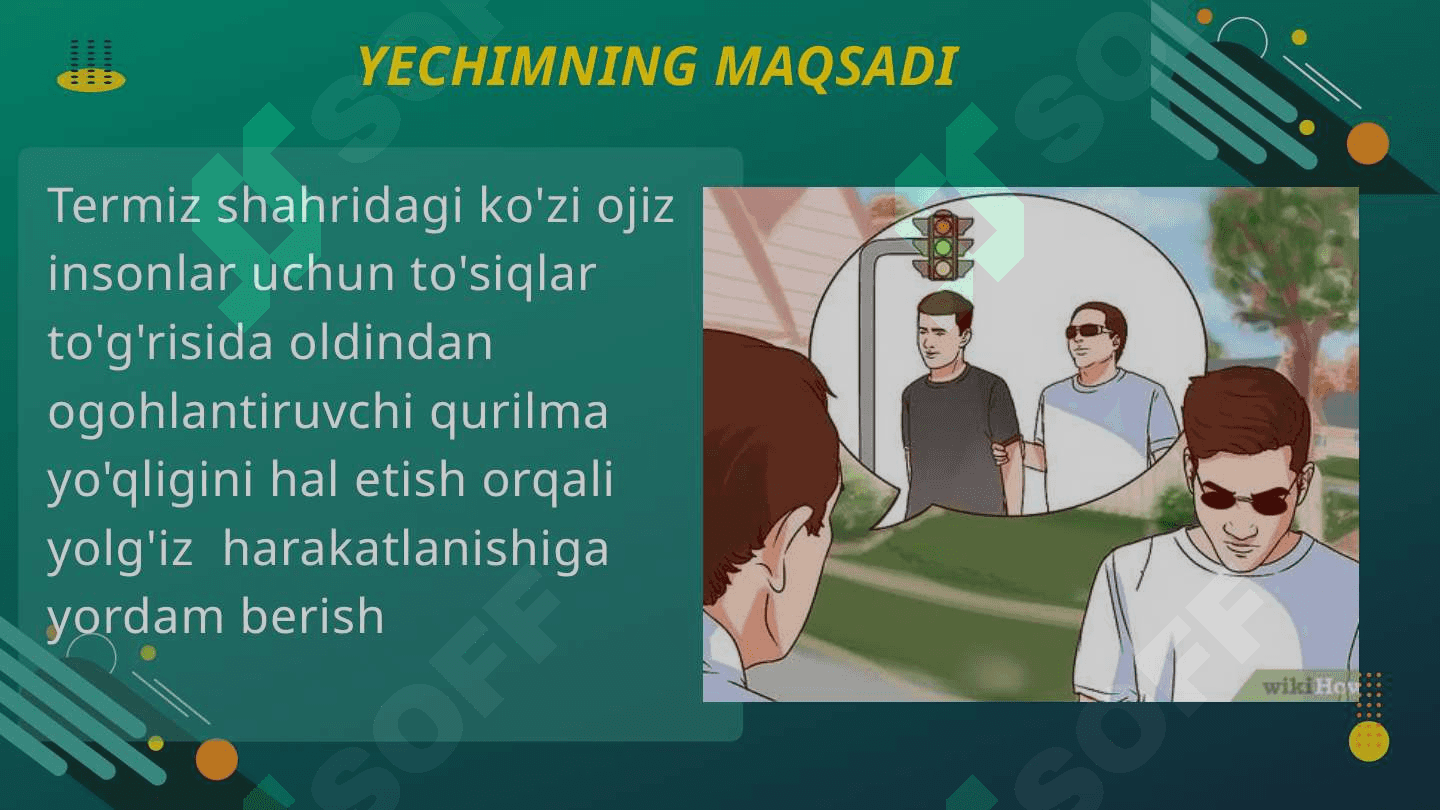 Ko'zi ojizlar uchun aqlli hassa 4