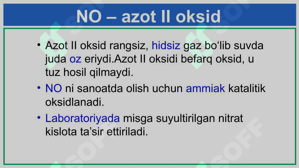 Azotning kislorodli birikmalari 4