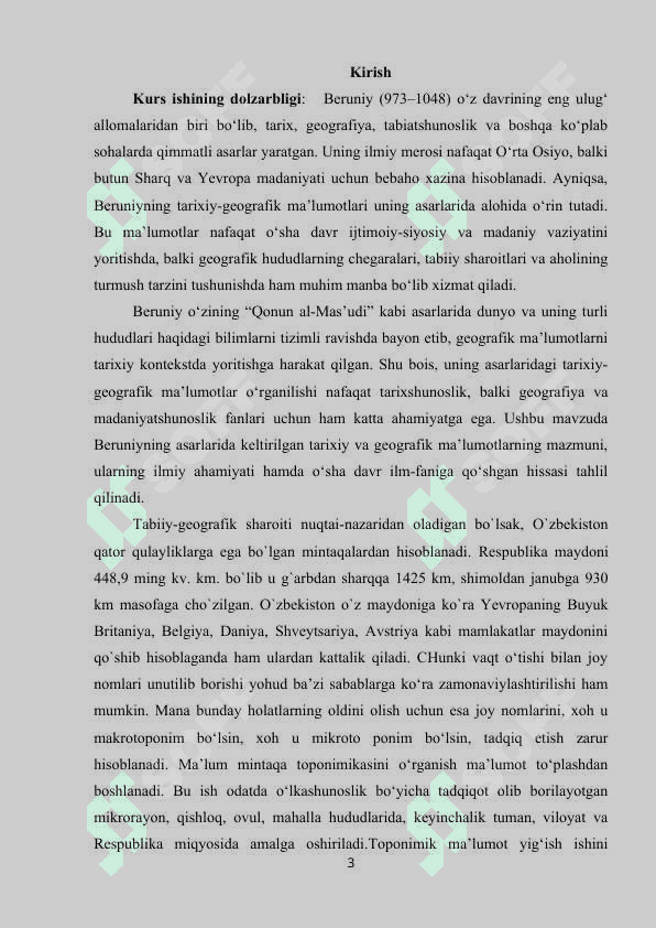 BERUNIY ASARLARIDAGI TARIXIY GEOGRAFIK MA'LUMOTLAR 2
